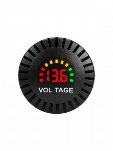 Врезной вольтметр с экраном для лодок и авто12-24В TDS TS-CAU59 Красный